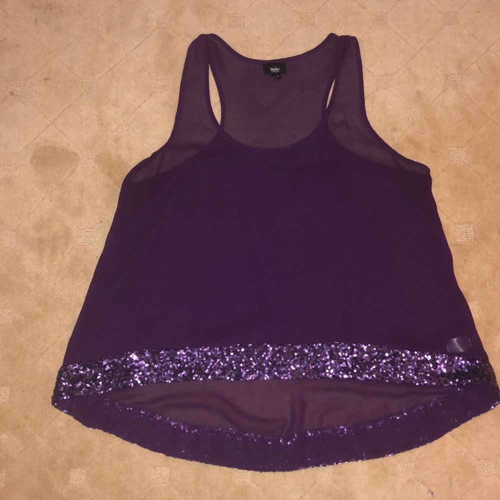 Purple Sheer Top